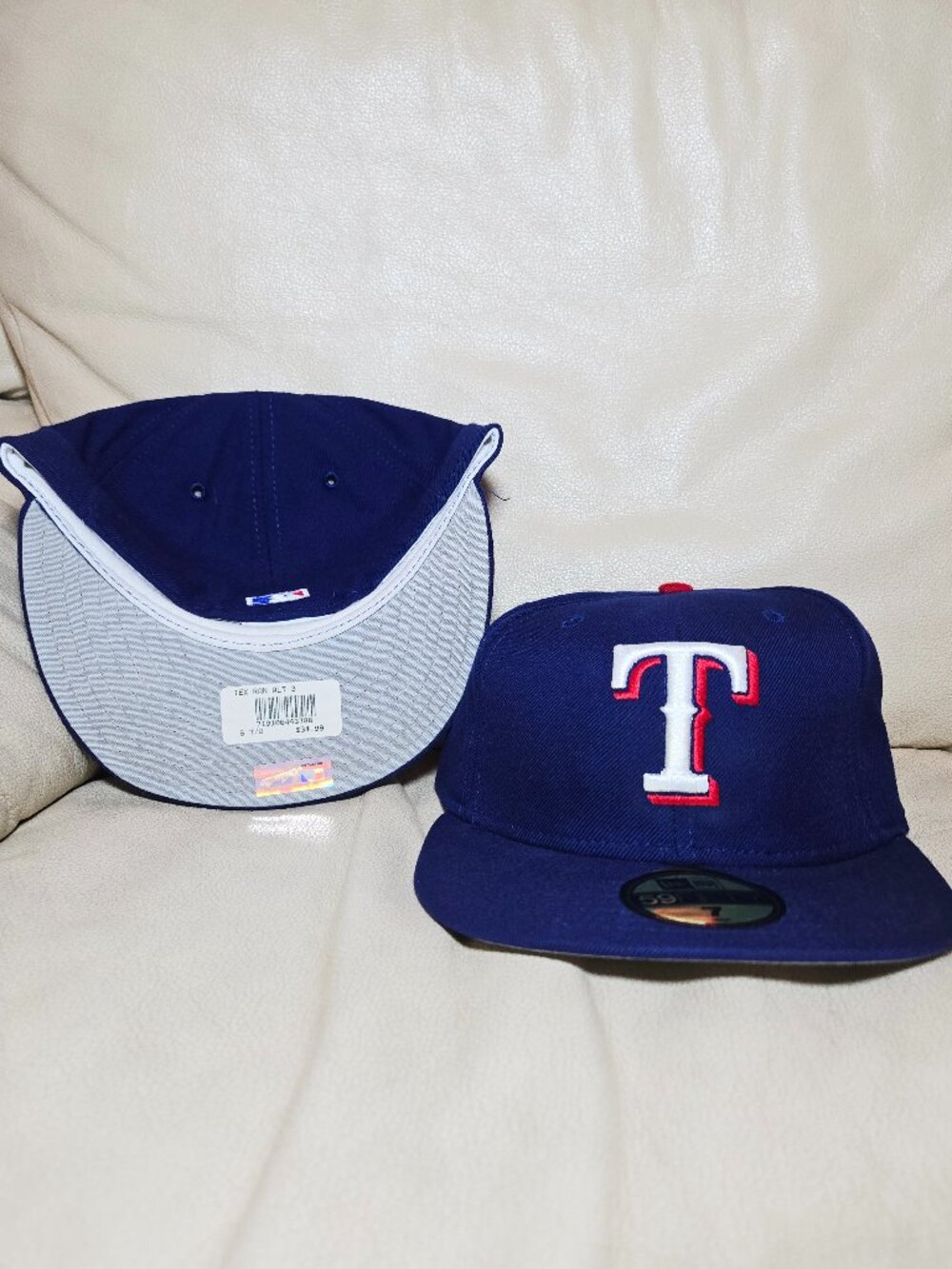 y2k Throwback NWT Texas Rangers New Era On-Field 59FIFTY Fitted Hat Size  7